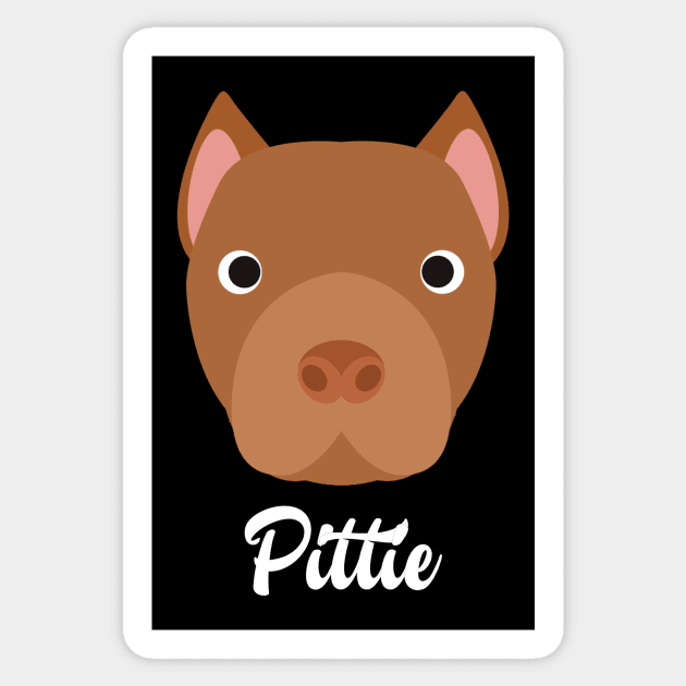 Pittie - American Pit Bull Terrier Sticker by DoggyStyles